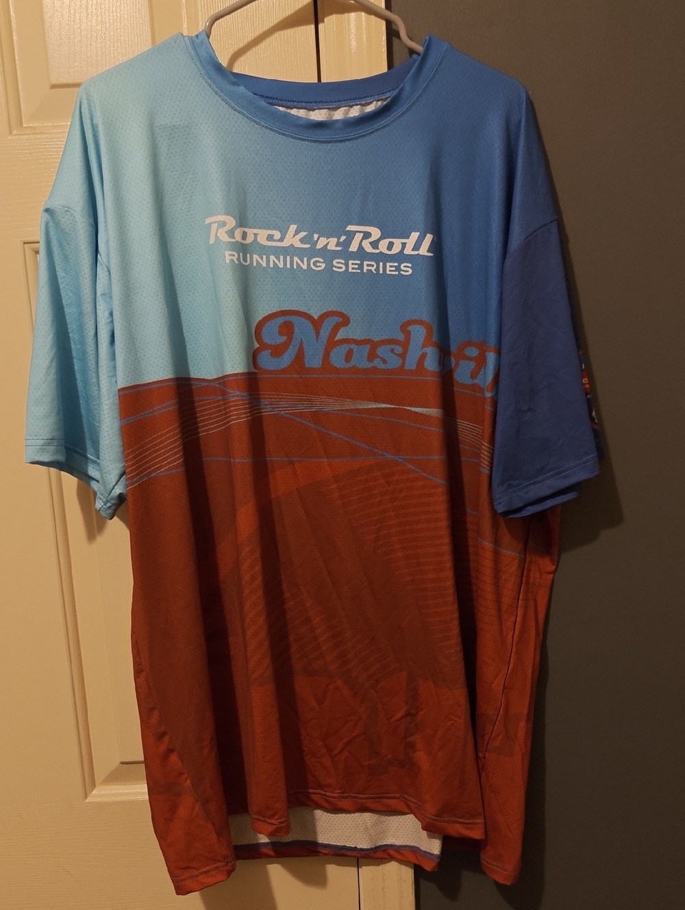 Blue and Brown Rock 'n' Roll Nashville Short Sleeve Tee